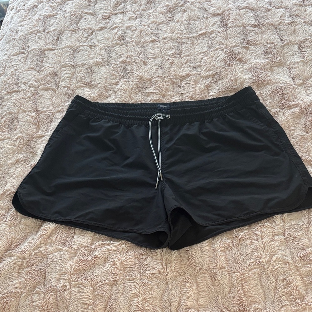 JCrew Women’s Black Athletic Shorts with Drawstring